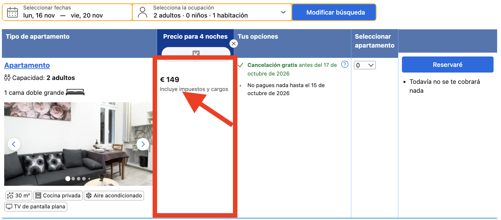 Oferta de alojamiento en Budapest