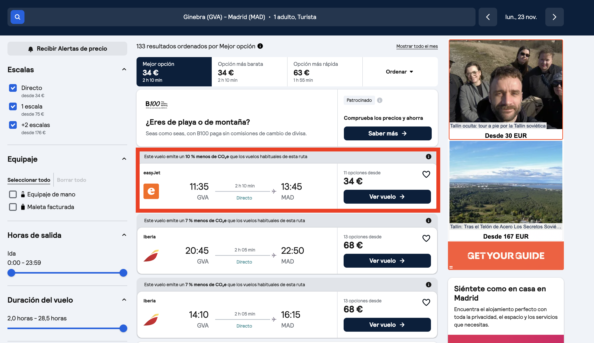 Vuelo Ginebra–Madrid
