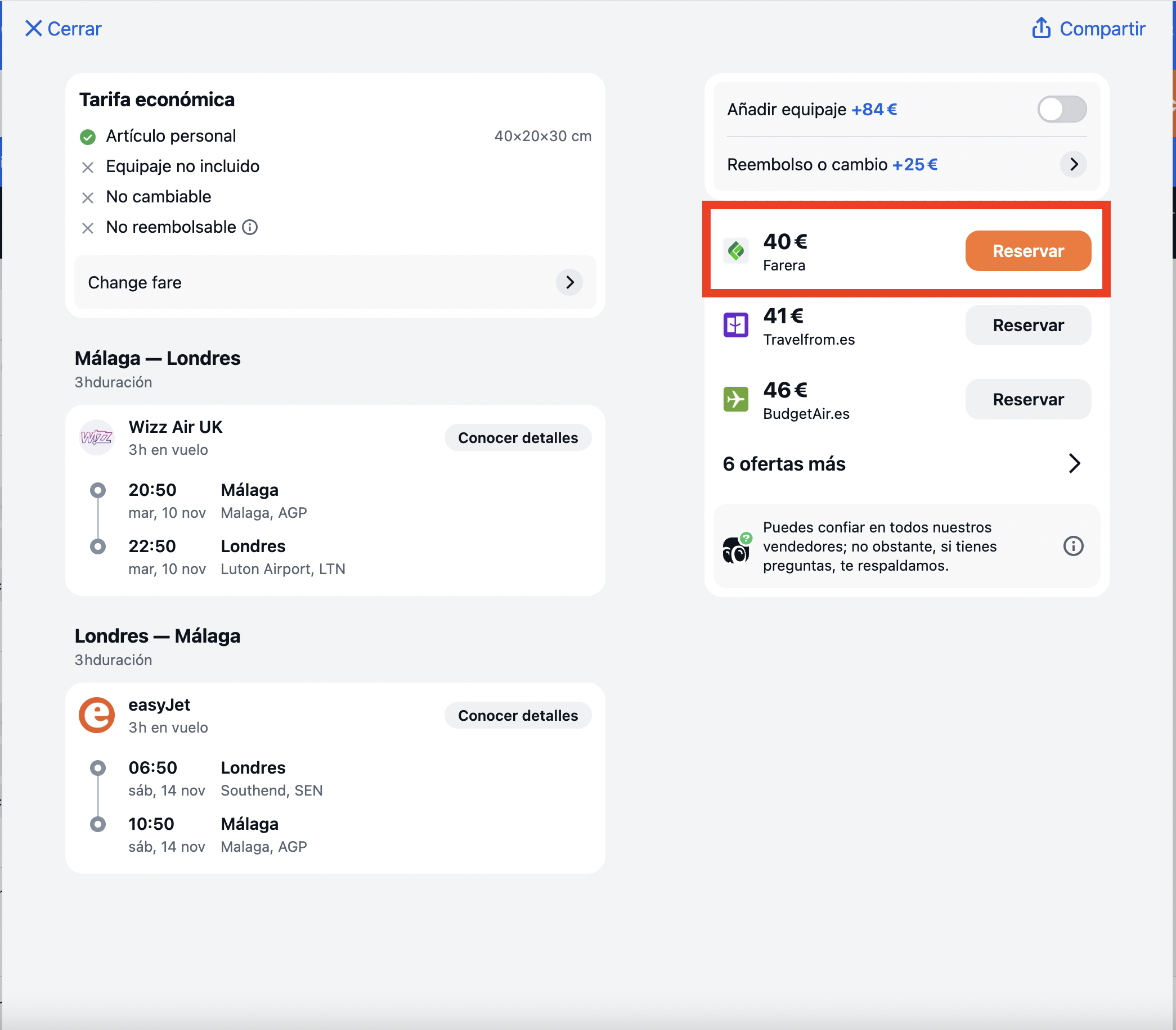 Captura de la oferta: Málaga–Londres por 40€: cuatro días de noviembre en una ciudad diseñada para sobrevivir al mal tiempo