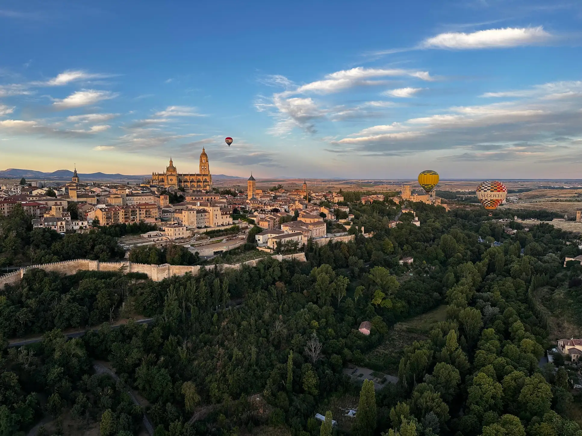 Vuelo en globo sobre Segovia