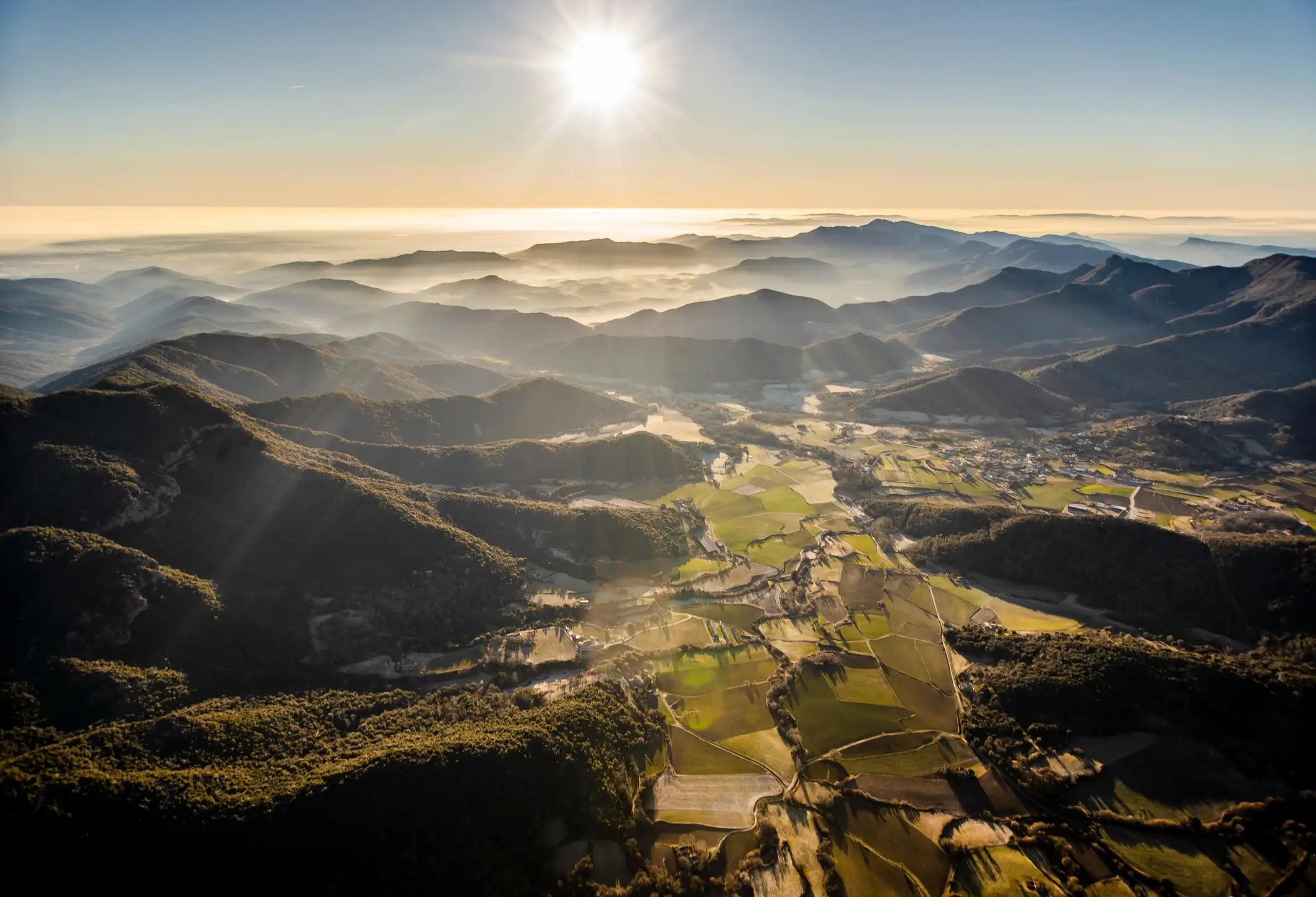 Vuelo en globo sobre La Garrotxa