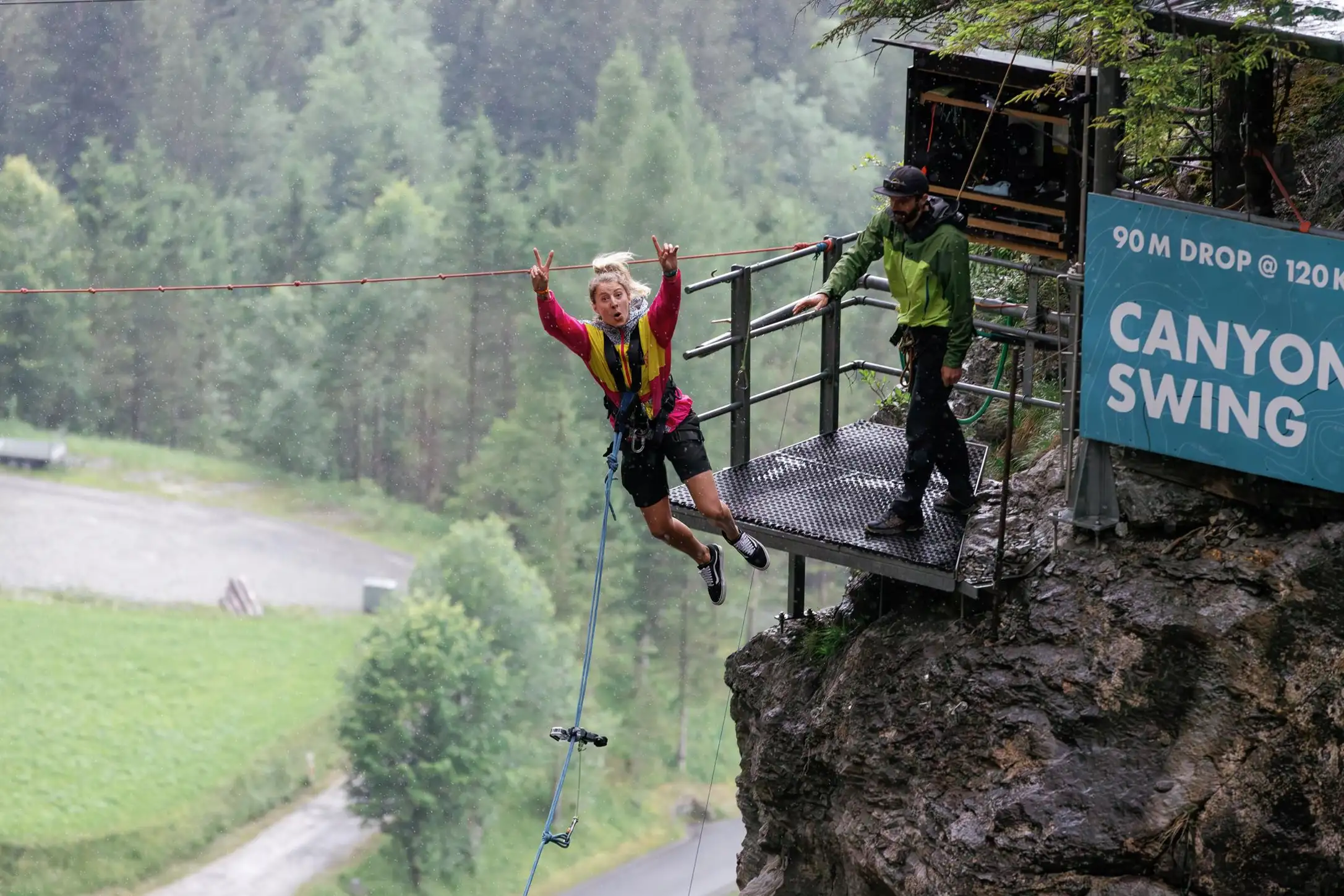 Canyon swing en Grindelwald