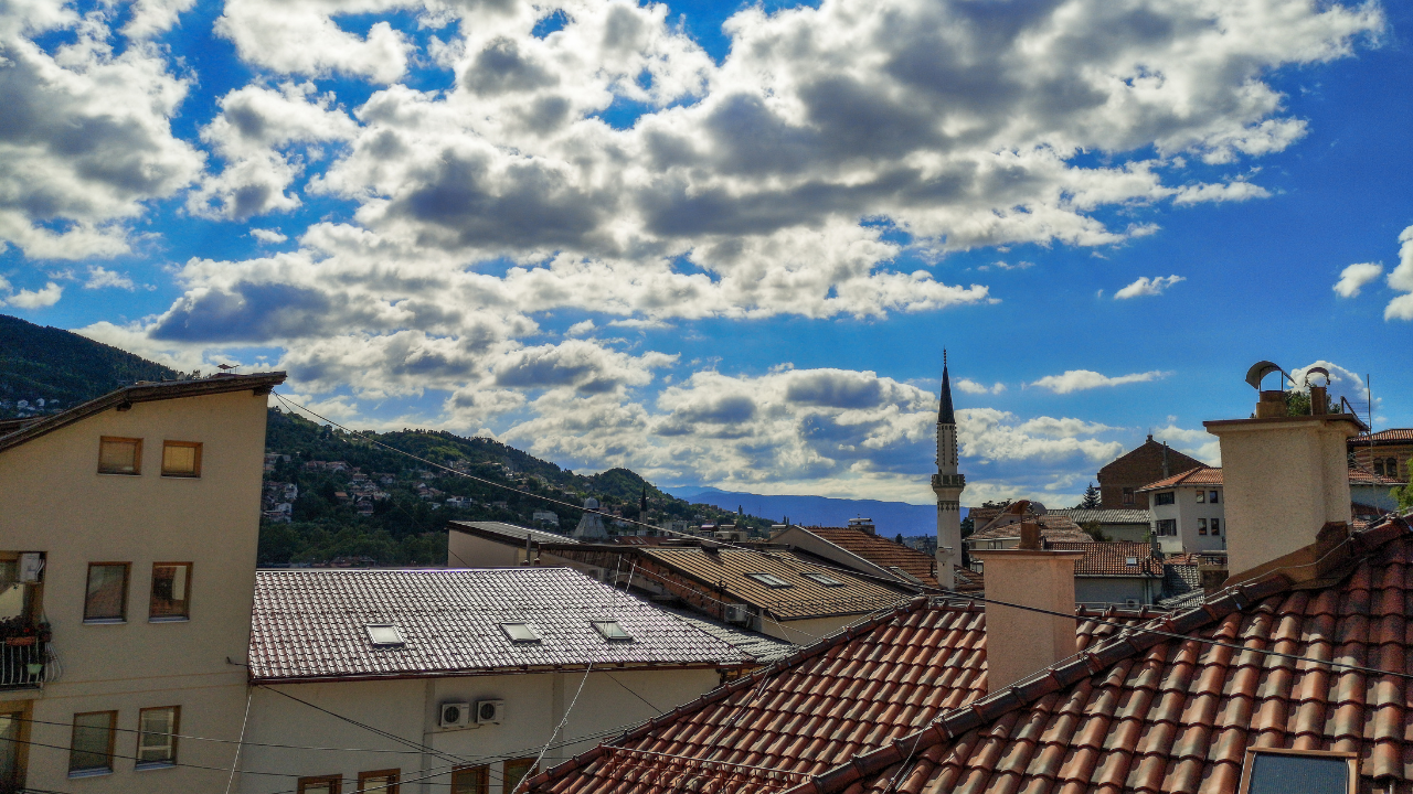 Tejados y paisaje urbano de Sarajevo