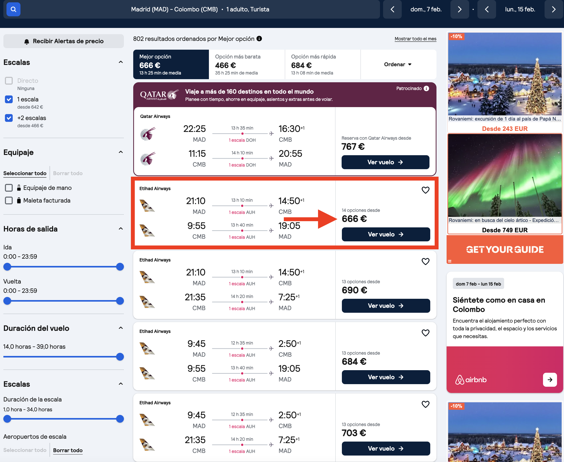 Oferta vuelos Madrid–Sri Lanka