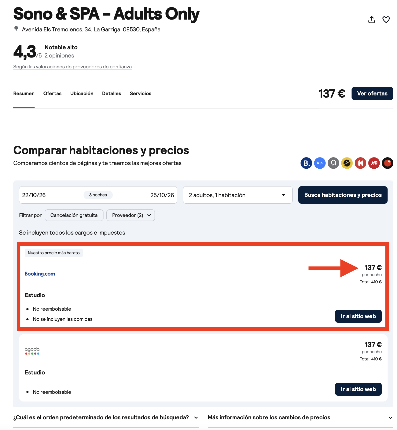 Oferta Sono & Spa