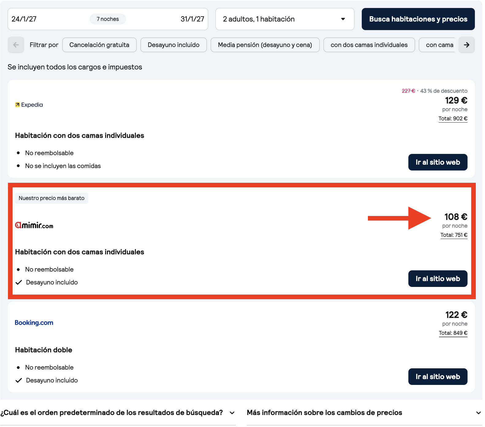 Oferta alojamiento Madeira