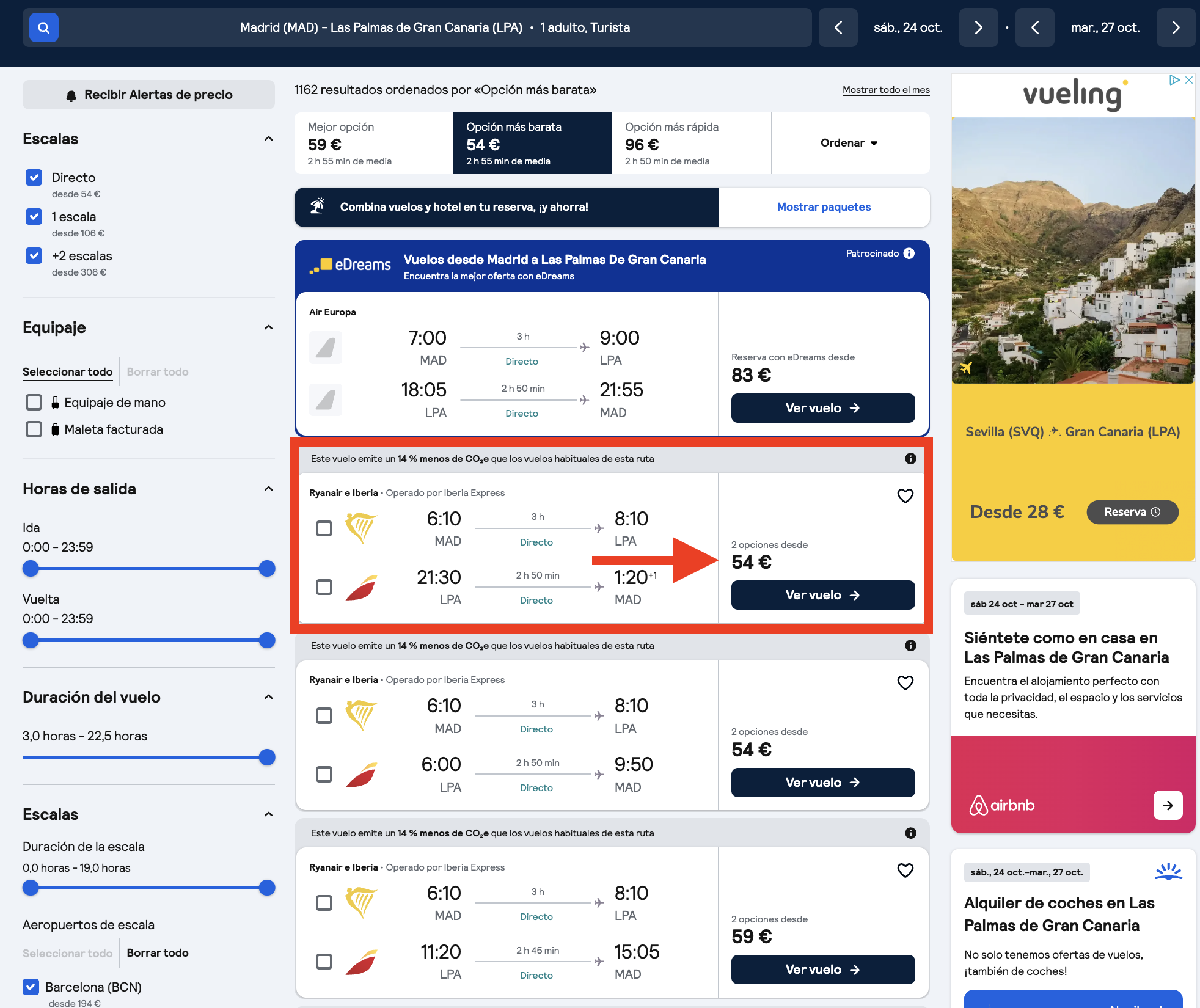 Vuelos Madrid–Gran Canaria
