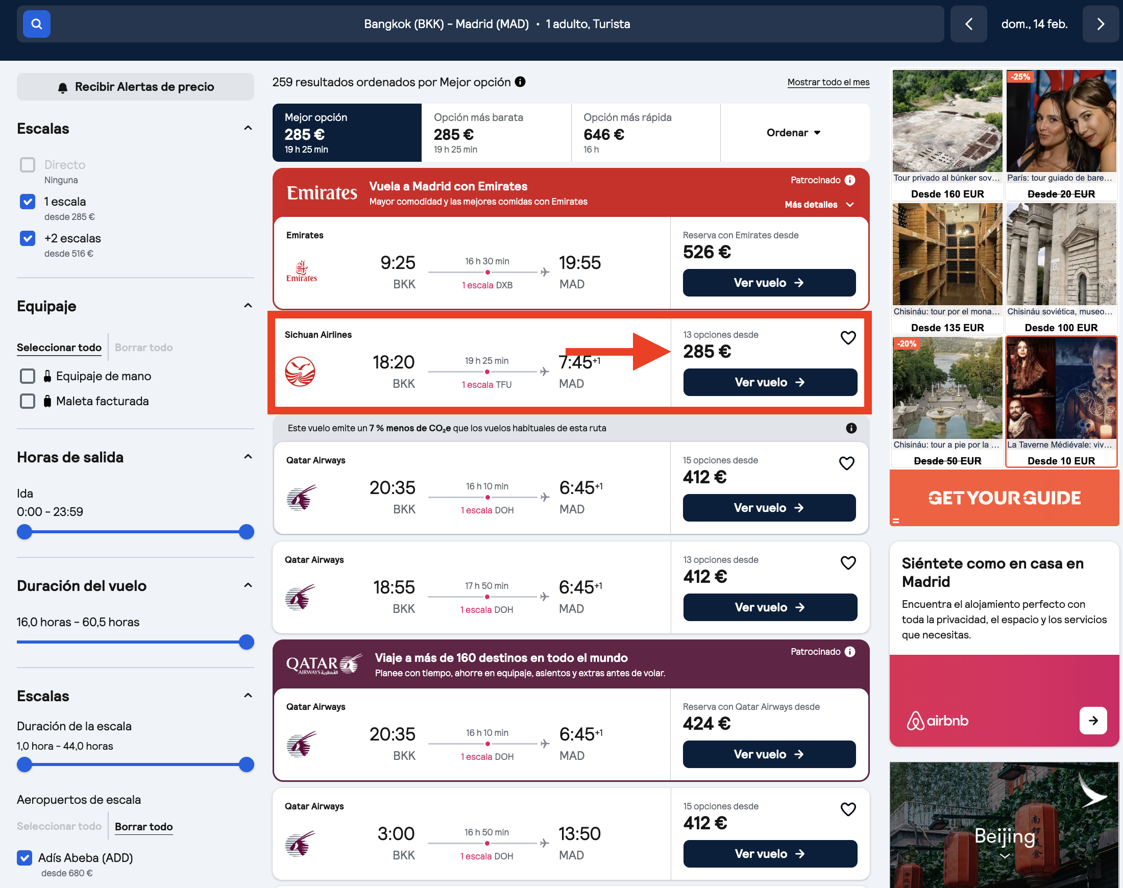Vuelo Bangkok–Madrid