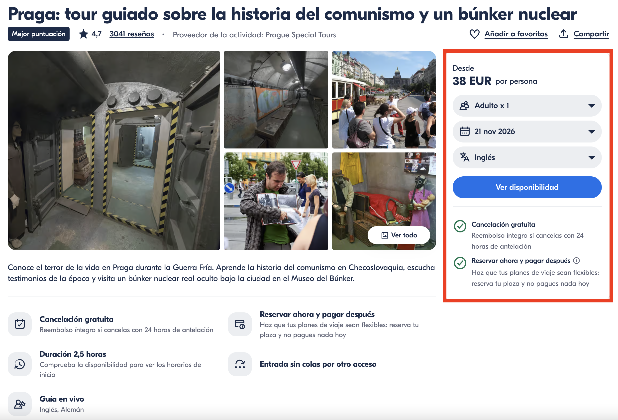 Tour comunista y búnker nuclear de Praga