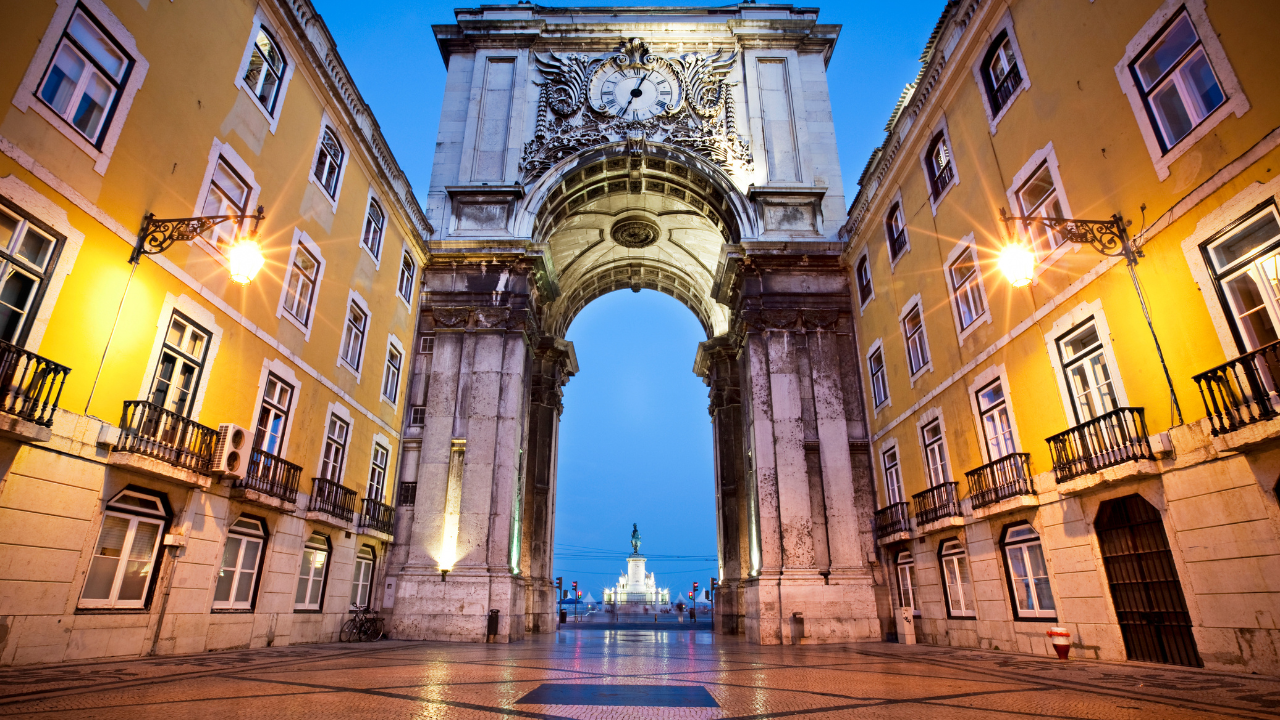 Vehículo anfibio en Lisboa
