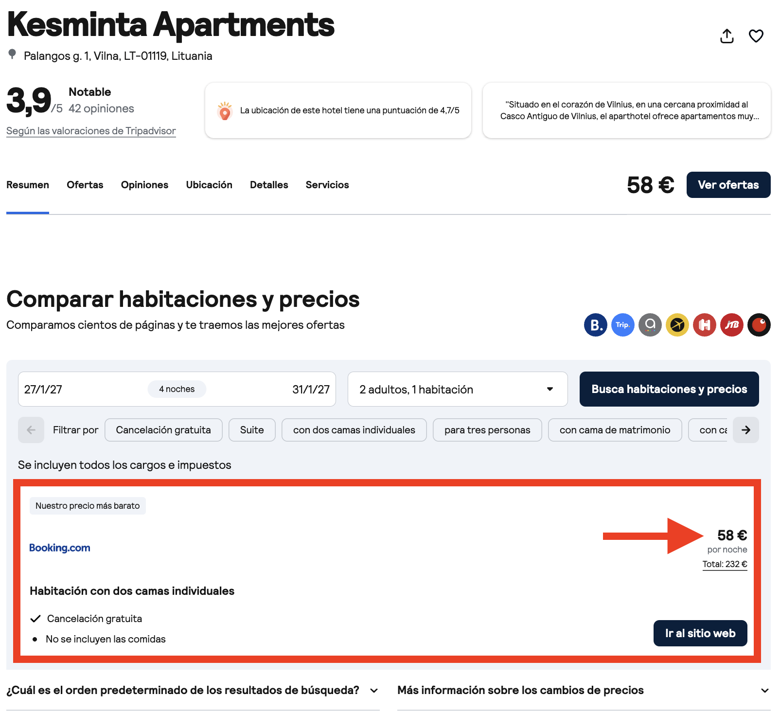 Oferta Kesminta Apartments